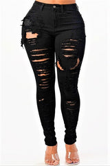 High Rise Plus Black Jeans (The Stretch Is Real)
