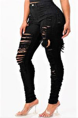 High Rise Plus Black Jeans (The Stretch Is Real)