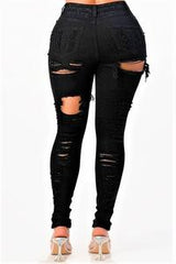 High Rise Plus Black Jeans (The Stretch Is Real)