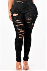 High Rise Plus Black Jeans (The Stretch Is Real)