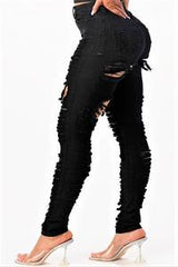 High Rise Plus Black Jeans (The Stretch Is Real)