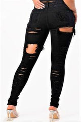High Rise Plus Black Jeans (The Stretch Is Real)